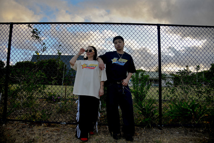 Vintage Race Tee- in Black